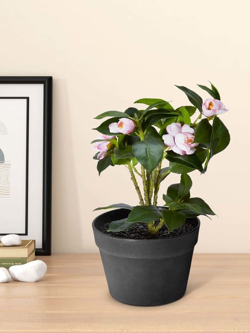 Living Scapes by Pantaloons Pink Plastic Artificial Plant Vases