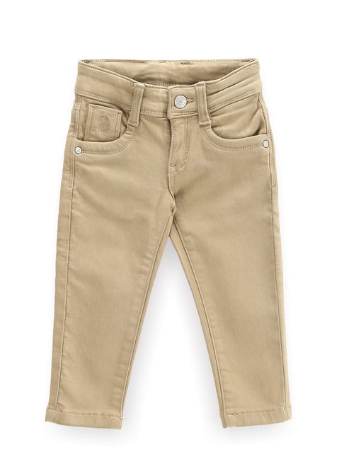 U.S. Polo Assn. Boys Light Brown Solid Jeans-picture-27