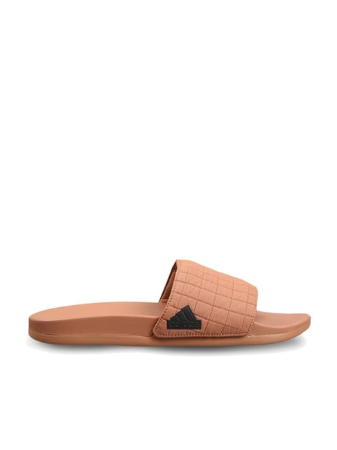 Adidas Men s ADILETTE COMFORT Brown Slides