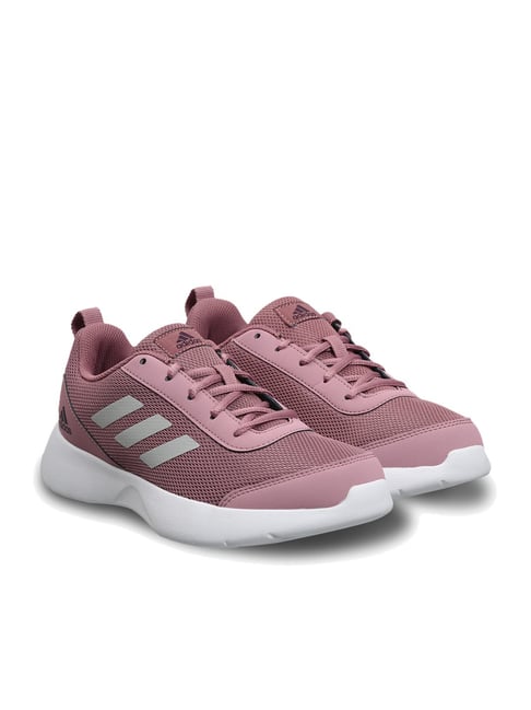 Pink adidas cheap gym shoes