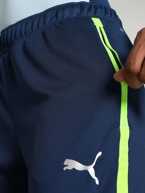 Puma Blue Color-Block Football Training Pants