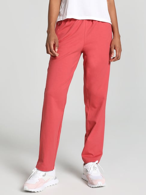 Puma Red Cotton Mid Rise Sweat Pants-picture-34