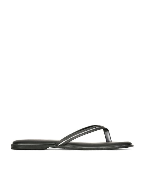 Bata Women's Black Thong Sandals-picture-38
