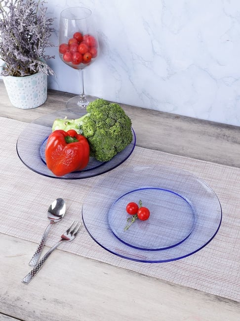 Buy Duralex Lys Marine Toughened Glass 23.5 cm Dinner Plate - Set