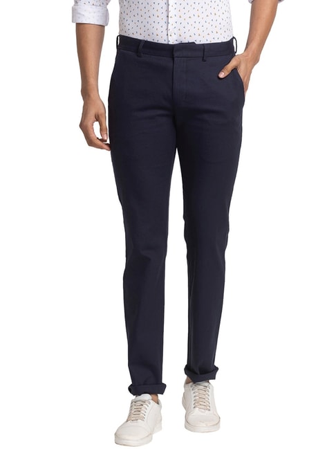 Buy Park Avenue Men Smart Slim Fit Trousers - Trousers for Men 25754078 |  Myntra