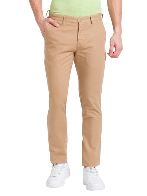 Buy Park Avenue Men Textured Smart Slim Fit Formal Trousers - Trousers for  Men 22644028 | Myntra