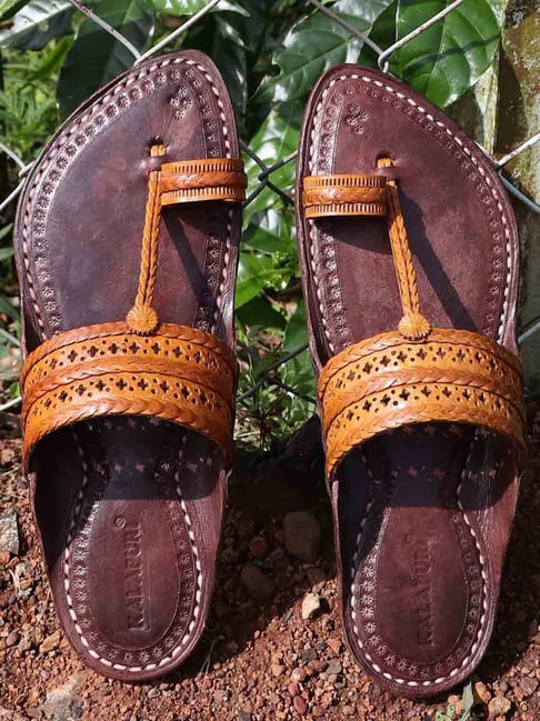 Buy Royal Khwaab Men's kolhapuri chappals 100% genuine leather hardcrafted  Stylish,Ethinicwear & Dailywear designed with excellence 100% comfortable.  Online at Best Prices in India - JioMart.