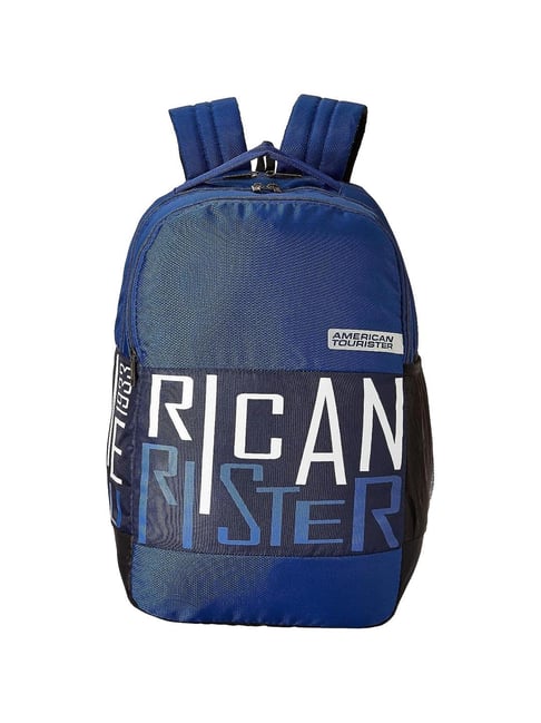 American tourister clearance navy blue backpack