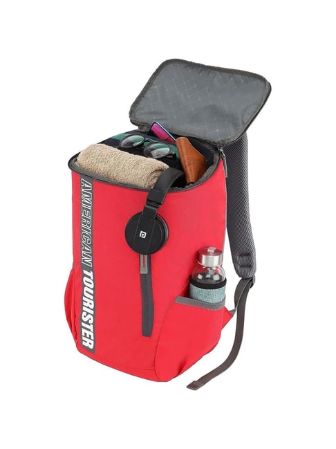 1920 leather football helmet Vintage Football Helmet - Red & White main image 0