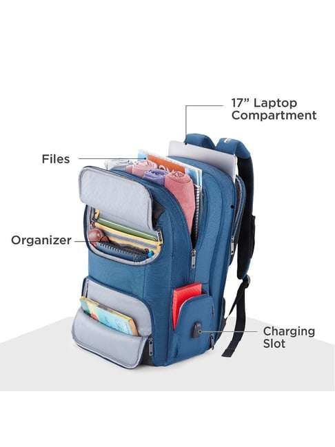 Buy American Tourister Segno 28 Ltrs Navy Laptop Backpack Online At ...