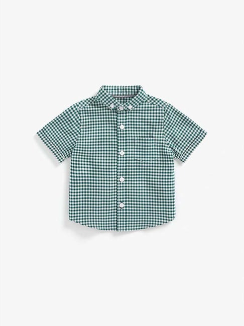 Mothercare Kids Green Cotton Chequered Shirt-picture-16