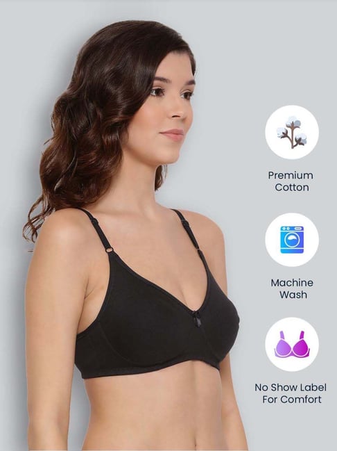 Buy Lyra Black Cotton Sports Bra for Women Online @ Tata CLiQ