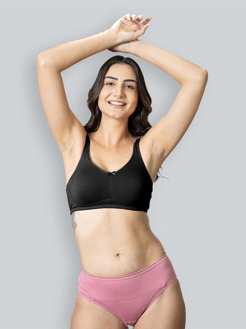 Lyra Black Cotton T-Shirt Bra-picture-37
