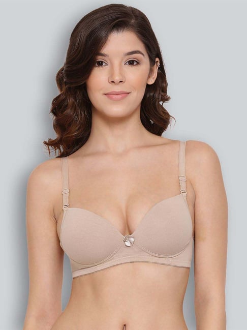 Lyra Tan Cotton Seamless Bra-picture-22