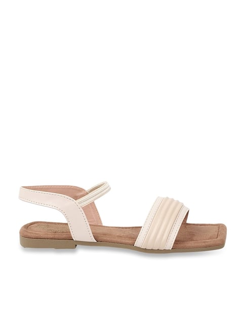 Beige strappy flat online sandals