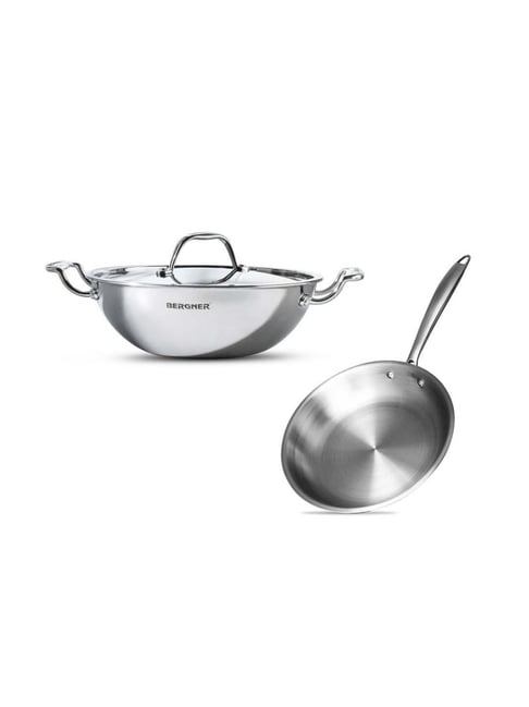 Bergner Essential Plus Non Stick Cookware Set 3Pc-Kadhai with