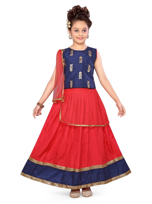 Kids Red Lehenga Choli - Buy Kids Red Lehenga Choli online in India