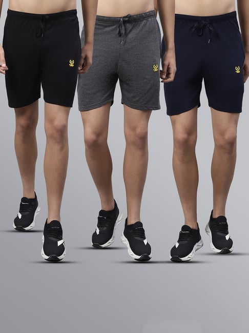 Vimal Jonney Multicolor Regular Fit Lounge Shorts - Pack of 3