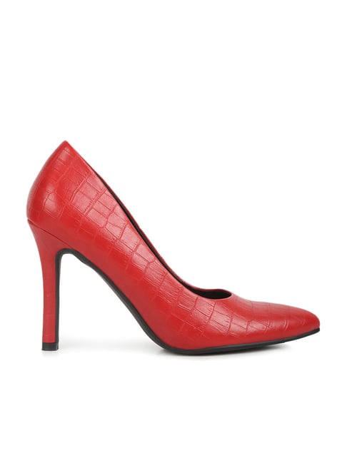 Fetish Shoes with 6-inch Stiletto Heel in Red or Black DAGGER-12 –  FantasiaWear