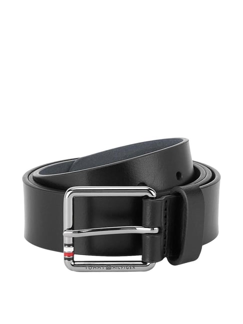 Tommy Hilfiger Ringsted Black Leather Waist Belt for Men