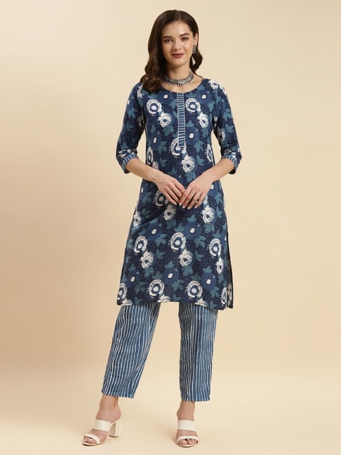 Find modish kurti with pant online at Go Colors