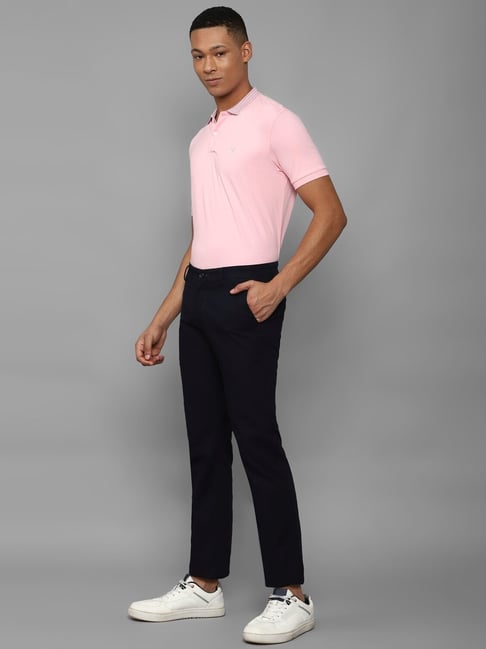Buy Allen Solly Pink Cotton Regular Fit Polo T-Shirt for Mens