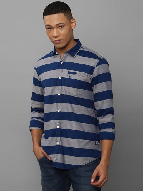 allen solly striped shirt