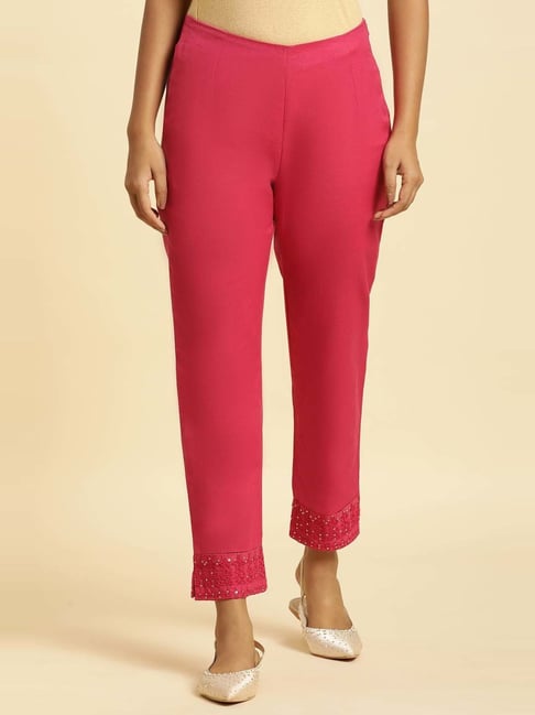 Buy Pink Pants for Women by W Online