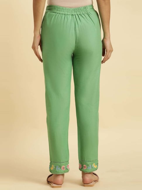 Buy W Green Slim Fit Pants for Women Online @ Tata CLiQ