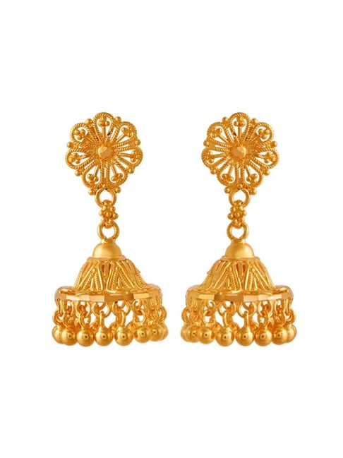 Gold Bridal Earrings | Best Gold Earring Designs online - PC Chandra