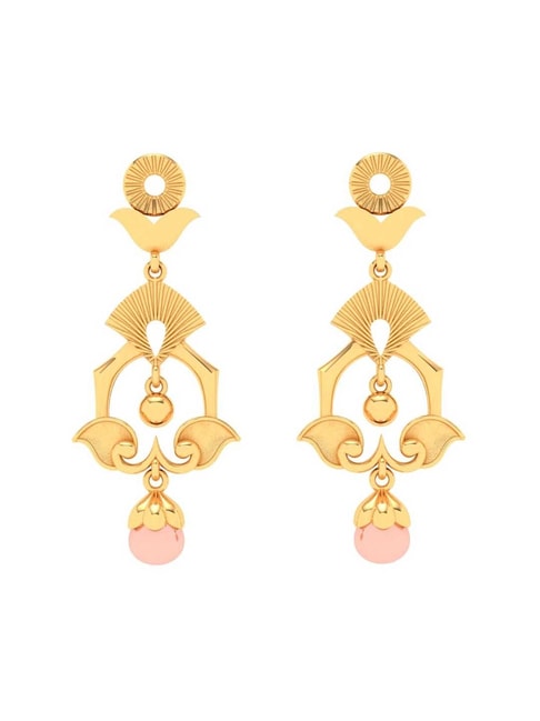 Buy Traditional Daily Wear Gold Stone Earrings Design for Girls
