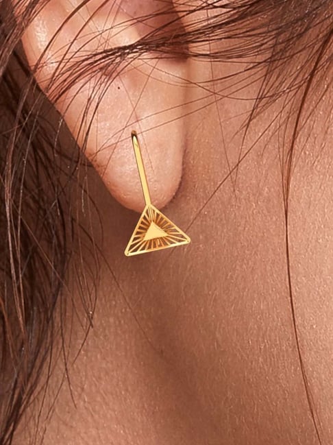 Modern Earrings | Triangular Shape | Stud Type Earrings | Excellent Qu –  Jewellery Hat