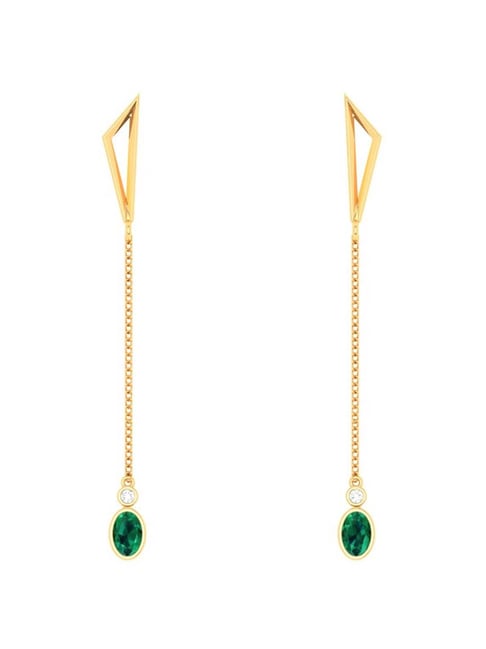 P.C. Chandra Jewellers 22k Gold Classy Dangler Earrings-picture-40