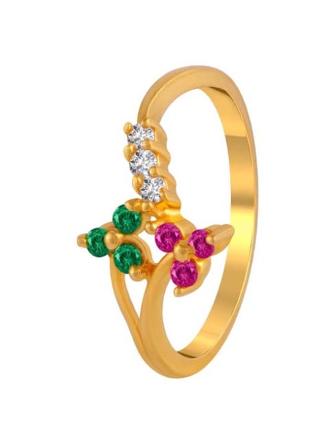 P.C. Chandra Jewellers 22k Gold Collectors Choice Stone-studded Exclusive Casual Ring for Women-picture-16