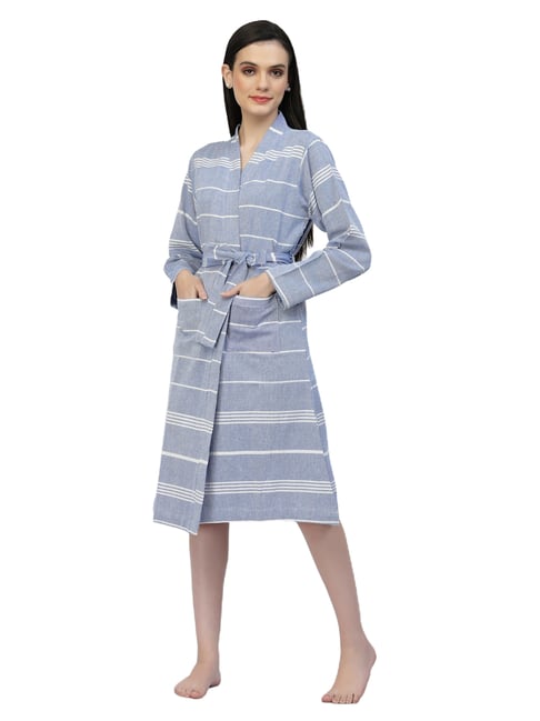 Buy Klotthe Women Printed Bath Robe With Belt-Klwbr-1025-Multi-Color Online