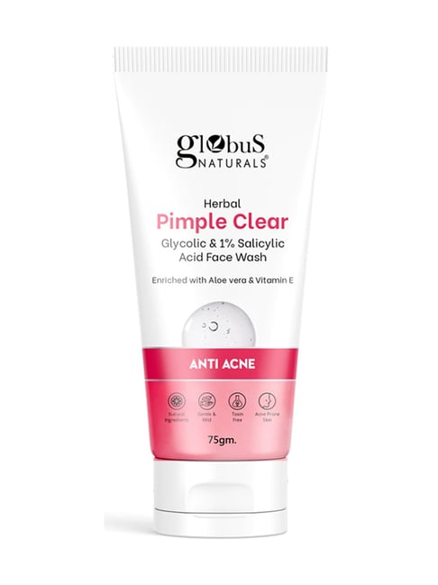 Globus Naturals Herbal Pimple Clear Glycolic & 1% Salicylic Acid Face Wash - 75 gm-picture-18