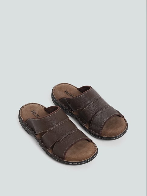 Buy SOLEPLAY by Westside Brown Laser-Cut Kolhapuri Sandals for Online @  Tata CLiQ