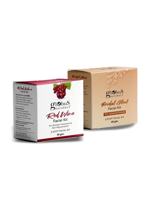 Globus Naturals Red Wine & Bridal Glow Facial Kit Combo-picture-12
