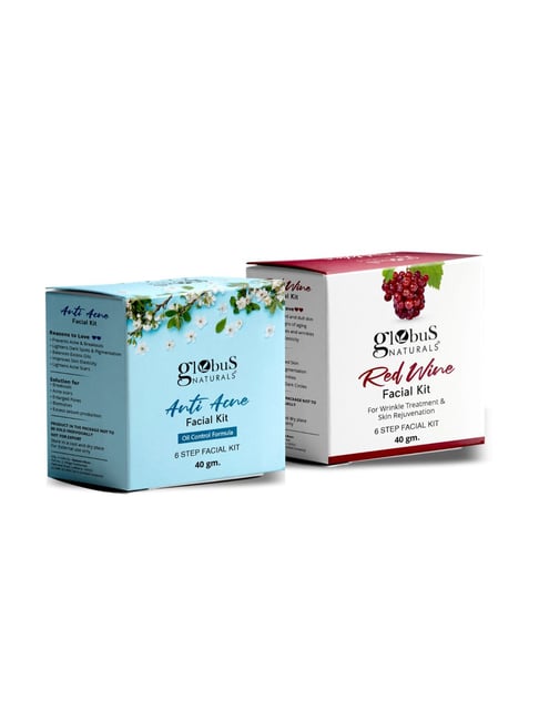Globus Naturals Anti Acne & Red Wine Facial Kit Combo-picture-40