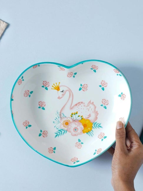 Buy Nestasia Design Premium Quality Heart-Shaped Dinner Plate, at