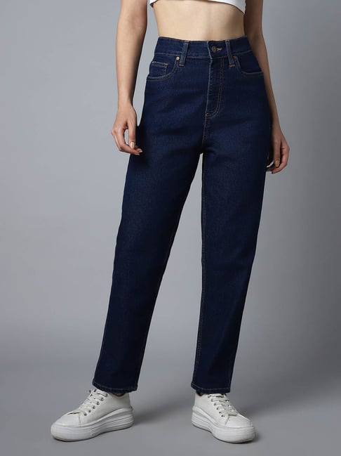Women's Mid-rise Skinny Jeans - Ava & Viv™ Dark Blue Denim 16 : Target