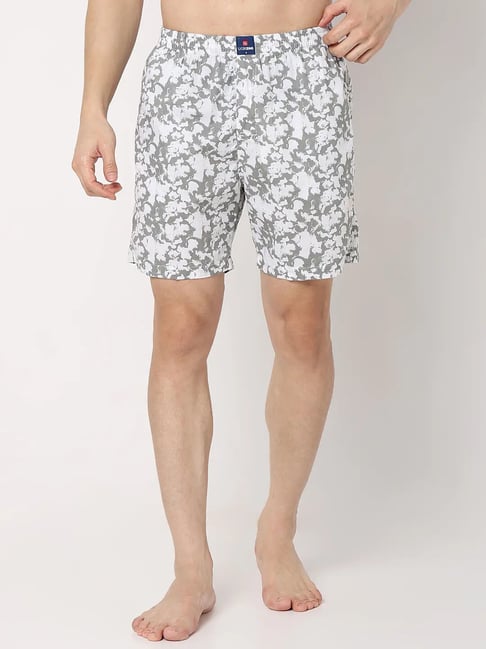 UnderJeans by Spykar White Printed Boxer Shorts-picture-38