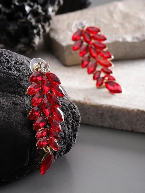 Leaf on sale shaped earrings