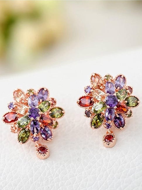 Amazon.com: Xerling Colorful Rhinestones Statement Earrings Multicolored  Crystal Dangle Drop Earrings for Women Iridescent Stud Earrings for Prom  Wedding Bling Bridal Earrings : Clothing, Shoes & Jewelry