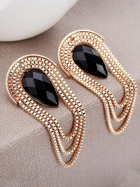 Gold Stud Earrings for Women Hypoallergenic Earrings Girls Oval Vintag –  CIVIBUY