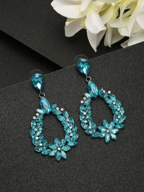 Kaju Earrings In Cerulean Blue – Amama