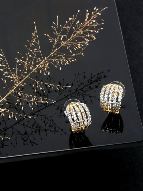 YouBella Celebrity Inspired Pearl Long Golden White Hoop Earrings for Women