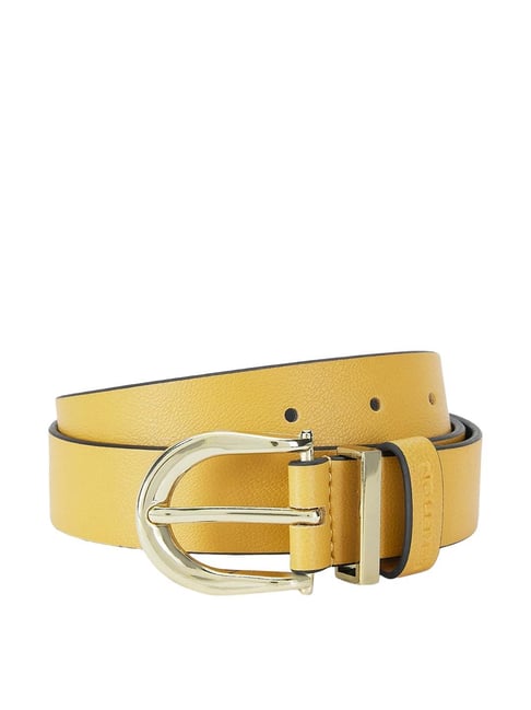 United Colors of Benetton Gwen Yellow Narrow Belt for Women