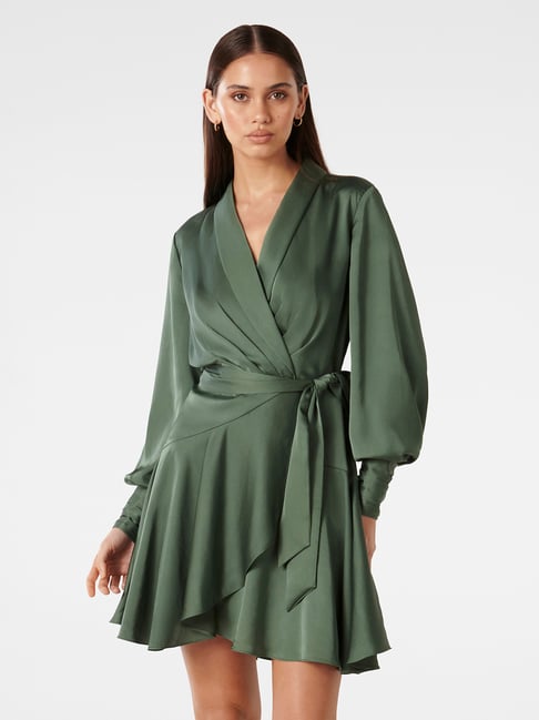Forever New Skyler Satin Mini Dress