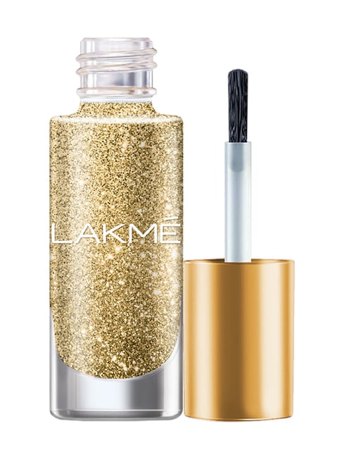 Lakme Glitterati Collection Shine Nail Color Golden Glow - 6 ml-picture-42